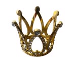 Tiara/diadem - Krone med krystaller, guld